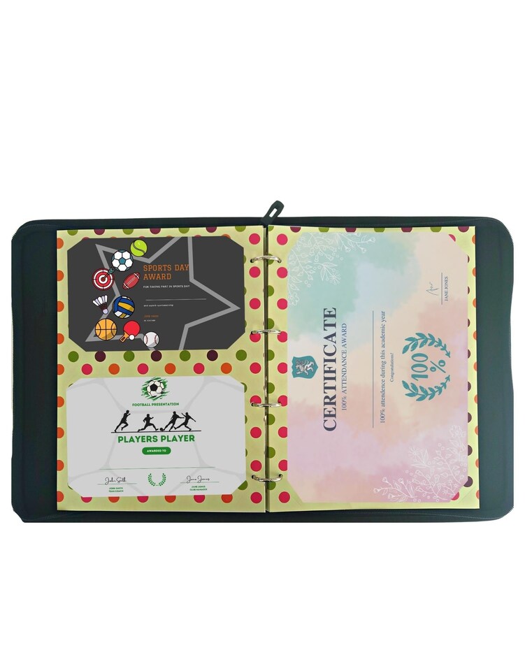 image 1 of My Proud Moments Medal, Badge & Certificate Case - Original Spotty