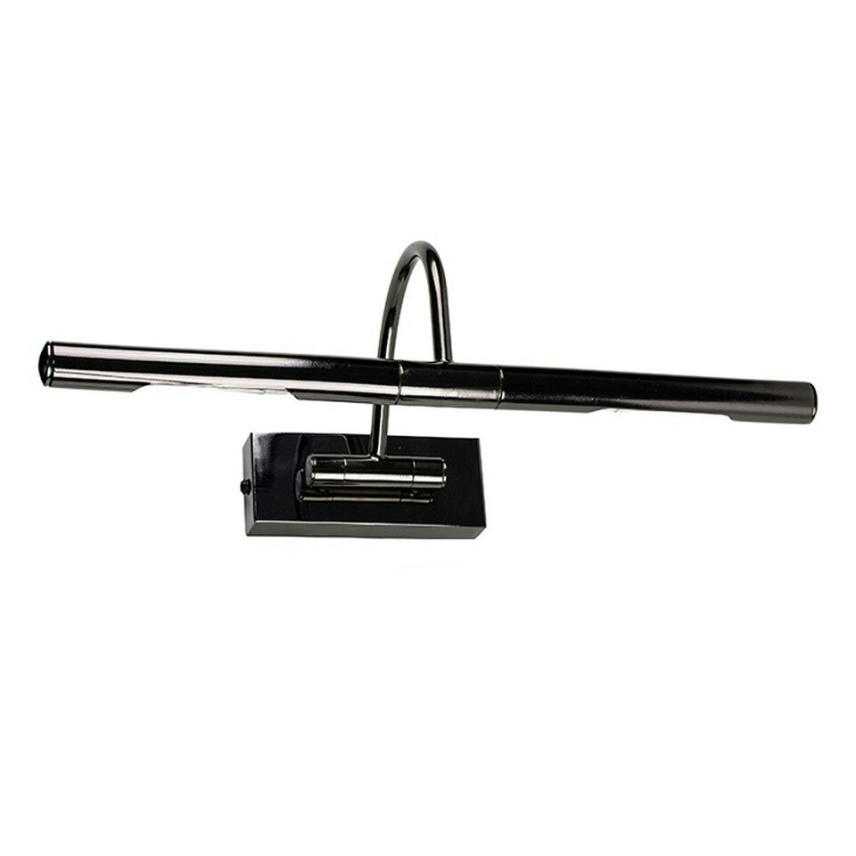 image 1 of ValueLights Capri Black Indoor Wall Picture Light and Bulb Black