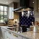 image 2 of White & Red Anchors On Navy Splash Back | White
