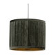 image 5 of Sundance - Dark Green Velvet Pleated 30cm Lamp Shade with Gold Inner | Green | Gold | Large | 1