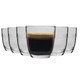 image 1 of Duralex Gigogne Shot Glass Espresso Cups - 90ml Drinking Glasses - Pack of 6 Clear