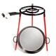 image 1 of Vaello Carbon Steel Pan 46cm Double Gas Ring Set of 3 Legs