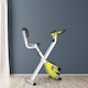 image 2 of HOMCOM Magnetic Resistance Exercise Bike Foldable LCD Adjustable Seat Yellow