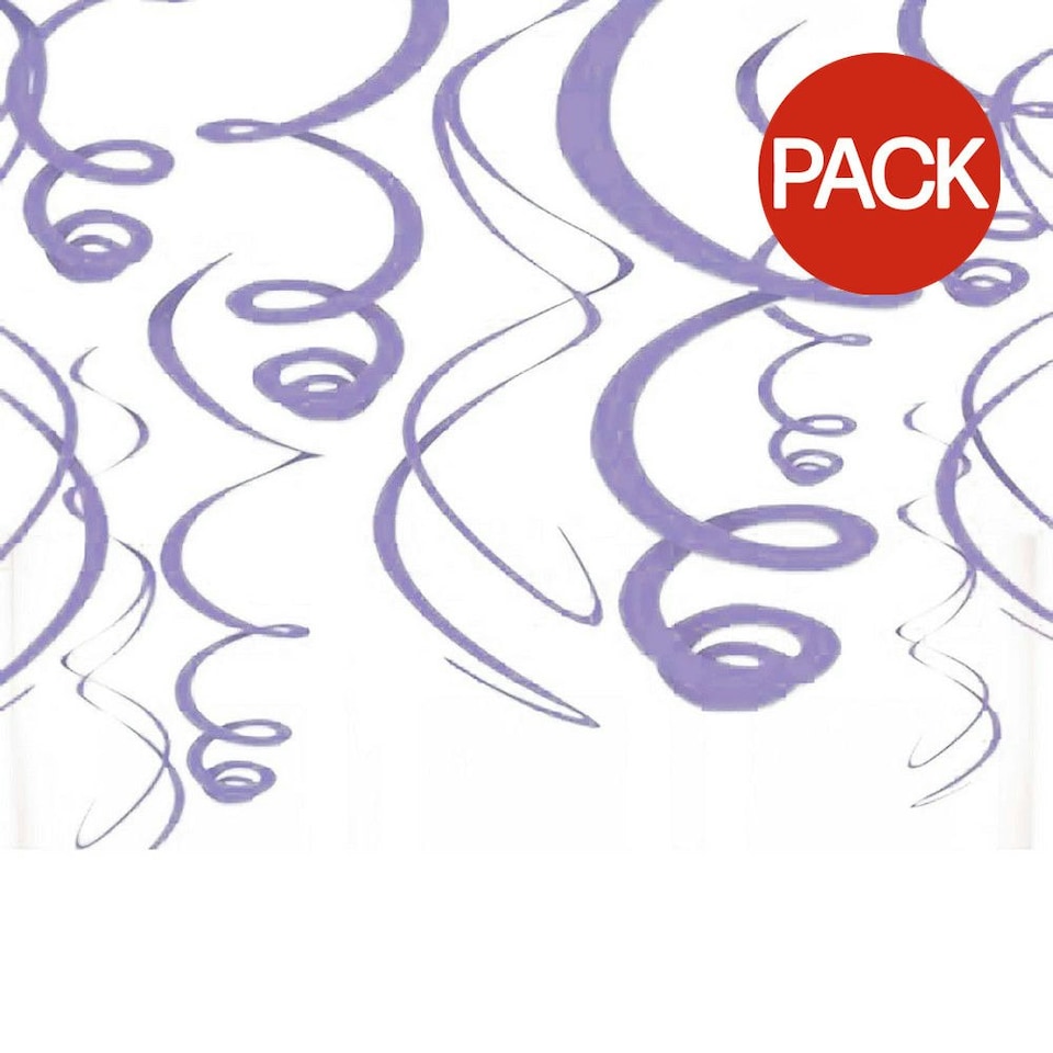County Shredded Party Curtain (Pack of 6) - Purple - One Size