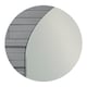 image 2 of Showerdrape Hampton Arched Oval Wall Mounted Frameless Bathroom Mirror 70 x 50cm