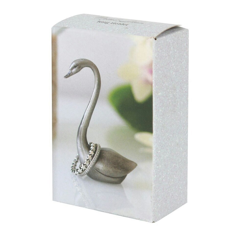 image 1 of Something Different Swan Iron Ring Holder - Silver - One Size
