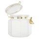 image 2 of Interiors By Premier Elegant Design Gozo Octagonal Storage Jar 1200 ml, Durable Glass Jar With Lid, Sleek Airtight Storage Jar