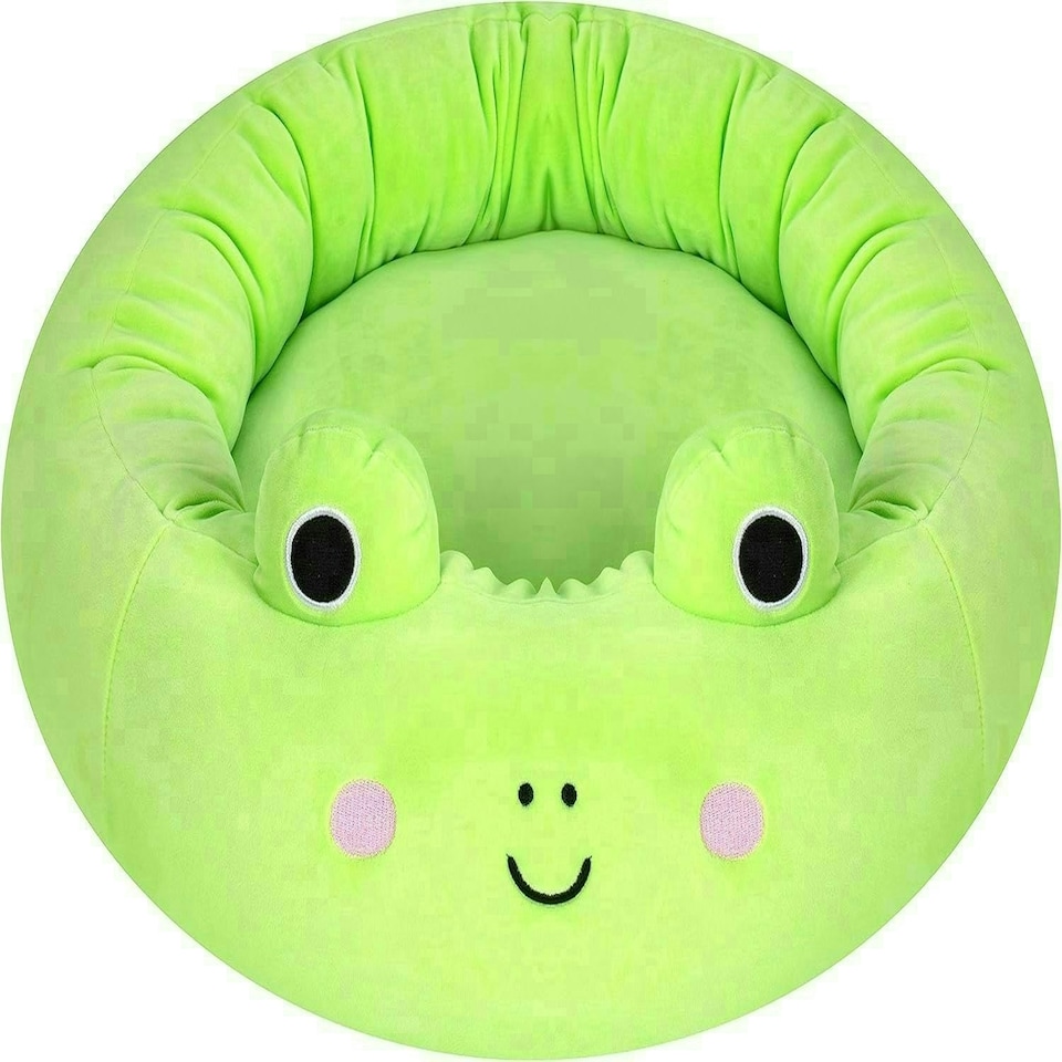 image 1 of Squishmallows Official 30-Inch Wendy Frog Pet Bed Large Ultrasoft Official Plush Pet Bed