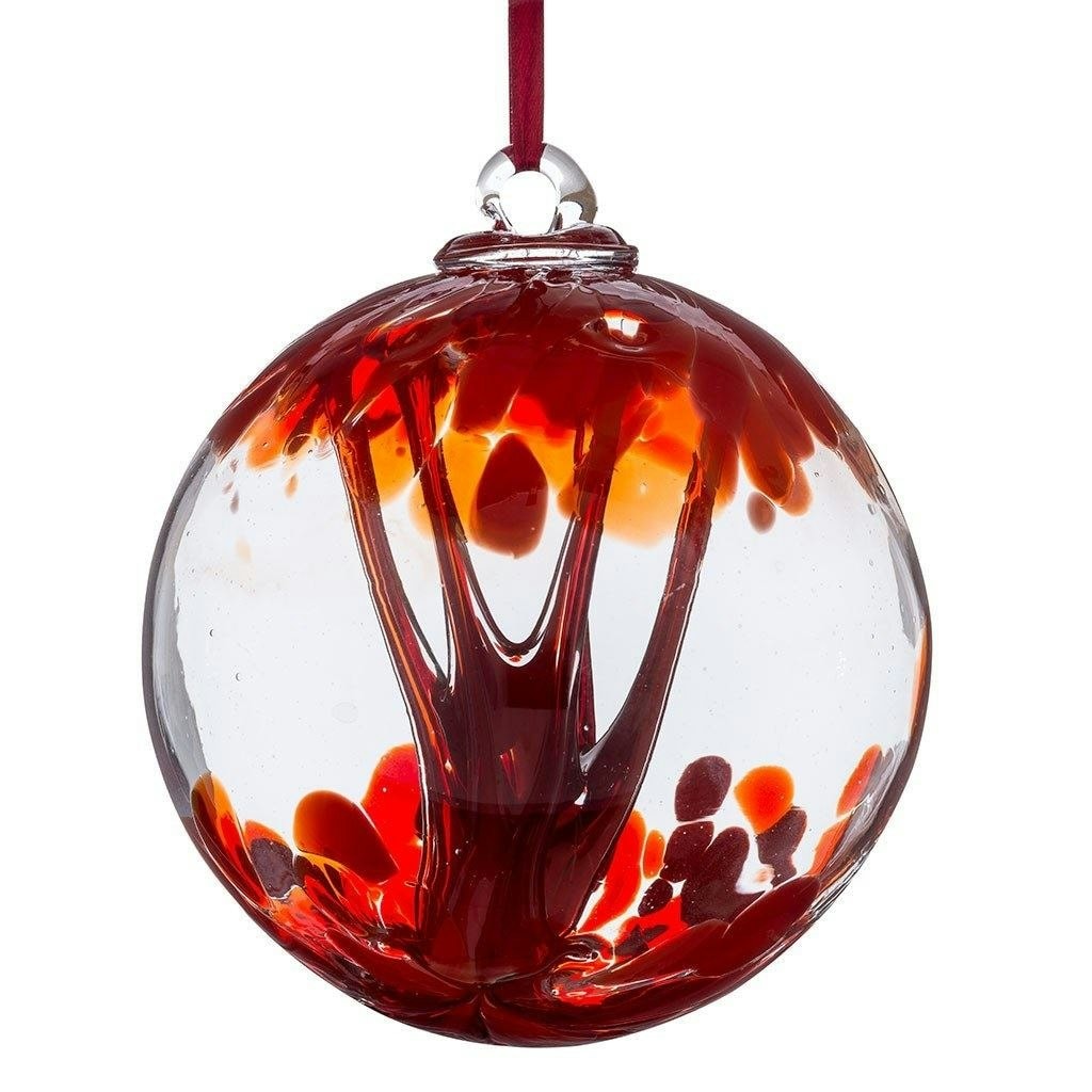 Sienna Glass 10cm Attraction Orb - Strength