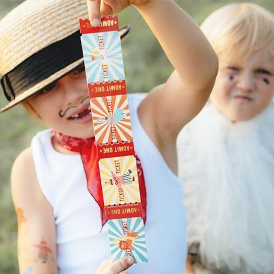 image 1 of Circus Stickers with Entry Tickets