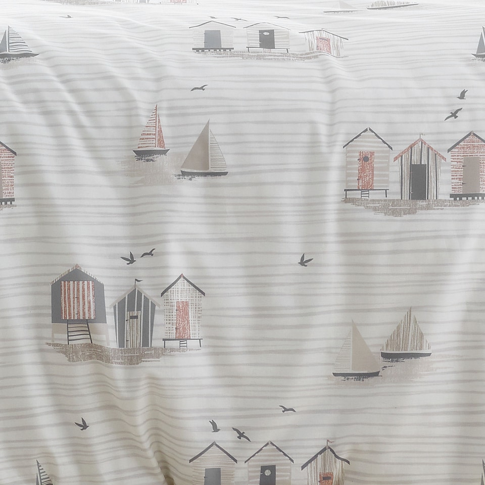 image 1 of Fusion Beach Huts Duvet Cover Set Natural