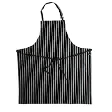 Dennys Unisex Adult Stripe Apron - Navy/White - One Size