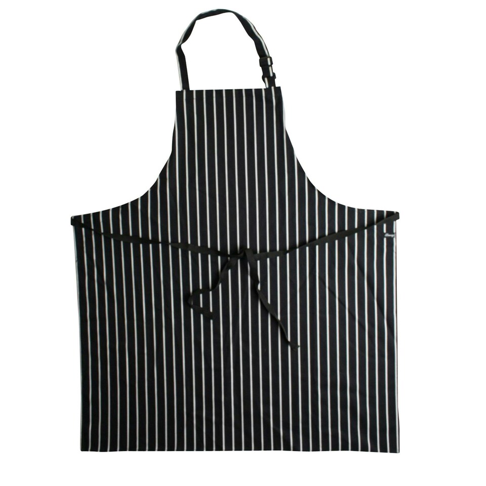 image 1 of Dennys Unisex Adult Stripe Apron - Navy/White - One Size