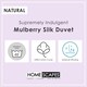 image 6 of Homescapes 4.5 Tog Duvet Luxury Mulberry Silk for Spring or Summer Lightweight Hypoallergenic, Double