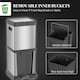image 6 of HOMCOM 20+14L Double Kitchen Bin, Pedal Bin with Soft-Close Lid, Silver 