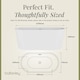 image 5 of Balterley Contemporary Oval Freestanding Bath: Modern Double-Ended Luxury Acrylic Bath | White | White | 1500 x 730 x 590mm