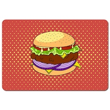 The pop art illustration of burger (Placemat)
