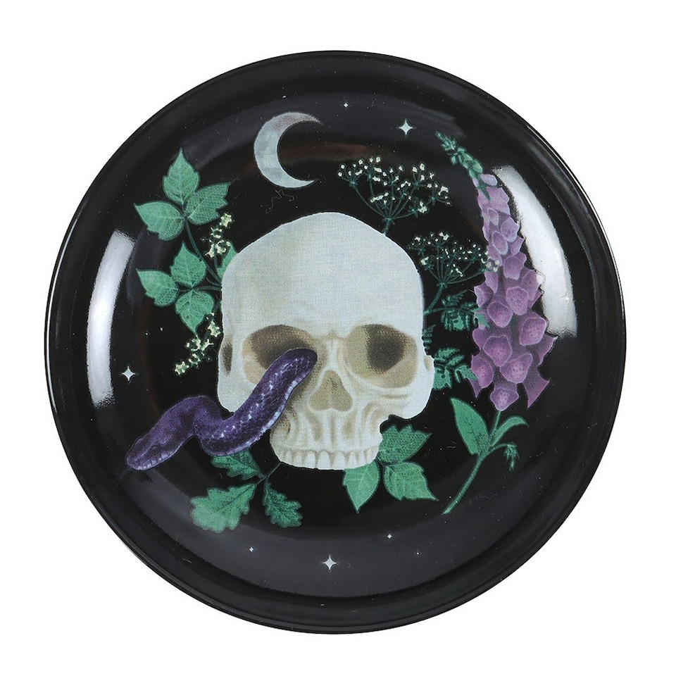image 1 of Something Different Venom & Vines Trinket Dish - Black/Purple/White - One Size