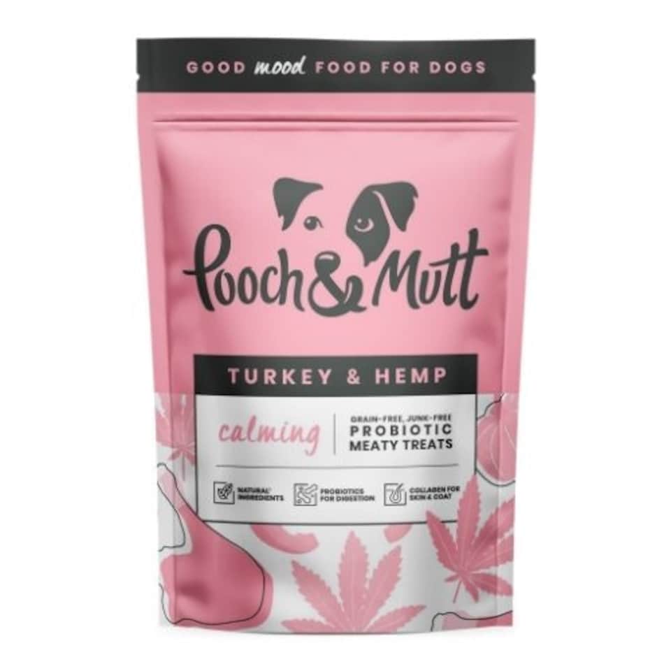 Pooch and Mutt Turkey and Hemp Calming Treats 120g (Pack of 7)
