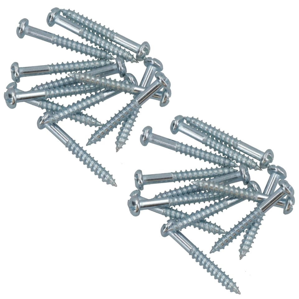 image 1 of PH2 Dome Headed Phillips Wood Screws 4mm x 30mm Fastener Fixings 24pc