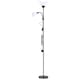 image 1 of Living and Home Modern 2 Head Standing Floor Lamp - Black Black