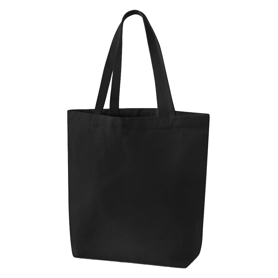 image 1 of Westford Mill Canvas Heavyweight Tote Bag | Black | Black | 1