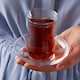 image 3 of 6 Pcs 120ml Glass Tea Cup & Saucer Set Coffee Cuppa Breakfast Gift Set