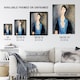 image 3 of Young Woman in Blue Portrait Modigliani Vintage Framed Wall Art Print 12X16"