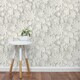 image 2 of Fine Decor Dimensions Floral Wallpaper - White - 32.8ft x 21in White