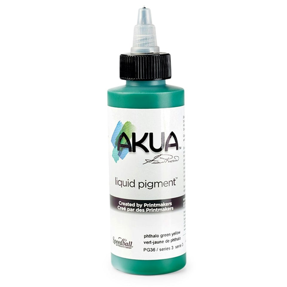 Speedball Akua Liquid Pigment, Phthalo Green Yellow, 4oz