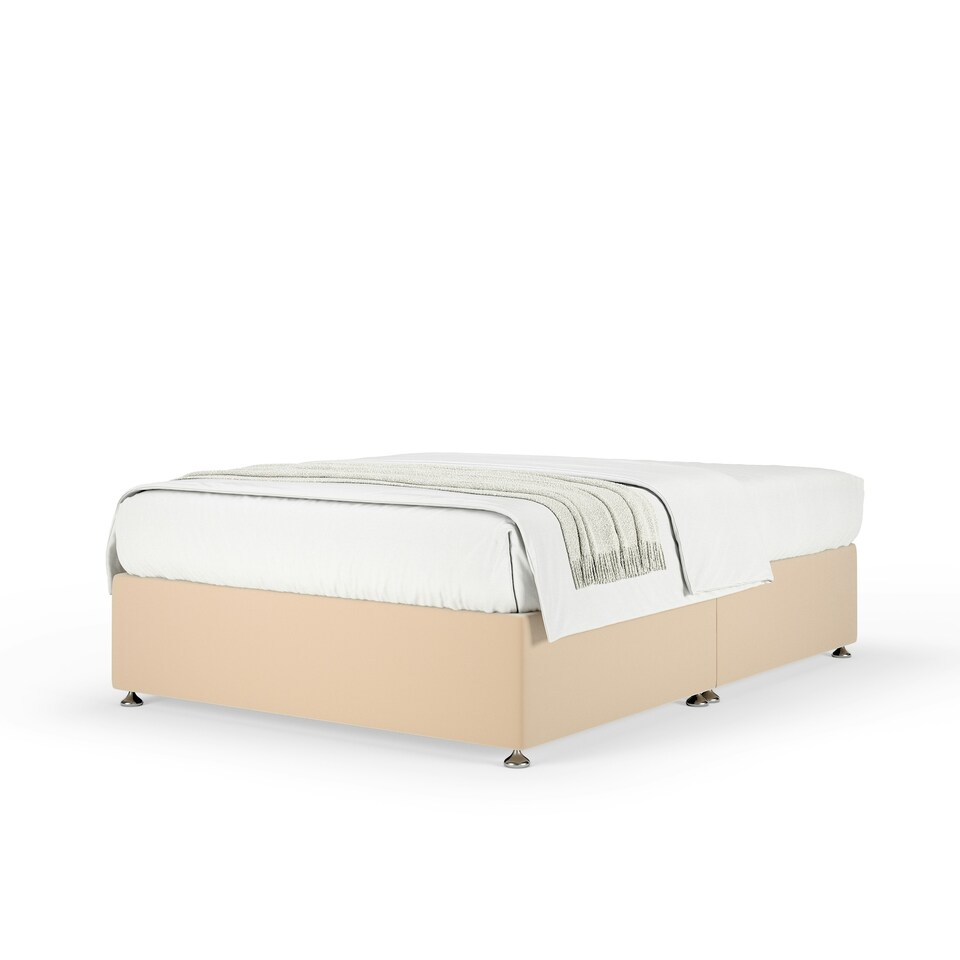 image 1 of Signature Platinum 2000 Pocket Sprung Natural Plush Velvet Divan Set Super King