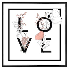 Love (Picture Frame) Black | M