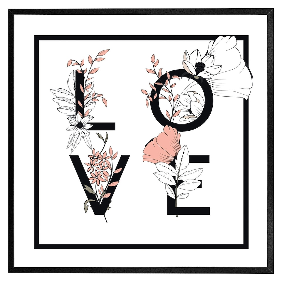 image 1 of Love (Picture Frame) Black | M