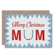 image 1 of Xmas Merry Holly Wreath Present Christmas Mum Mother Card