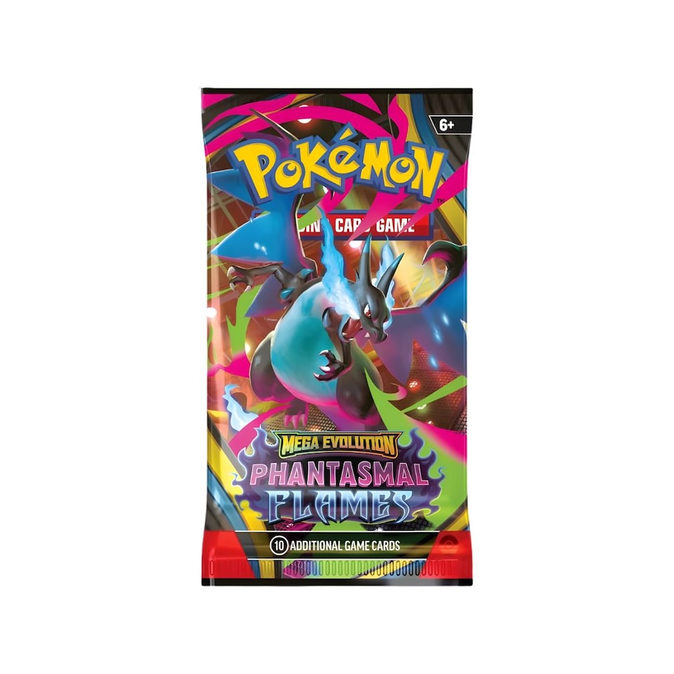 image 1 of Pokemon Cards Phantasmal Flames, English Mega Series - Booster Pack including 1 Single Pokemon Booster Pack - TCYM Product
