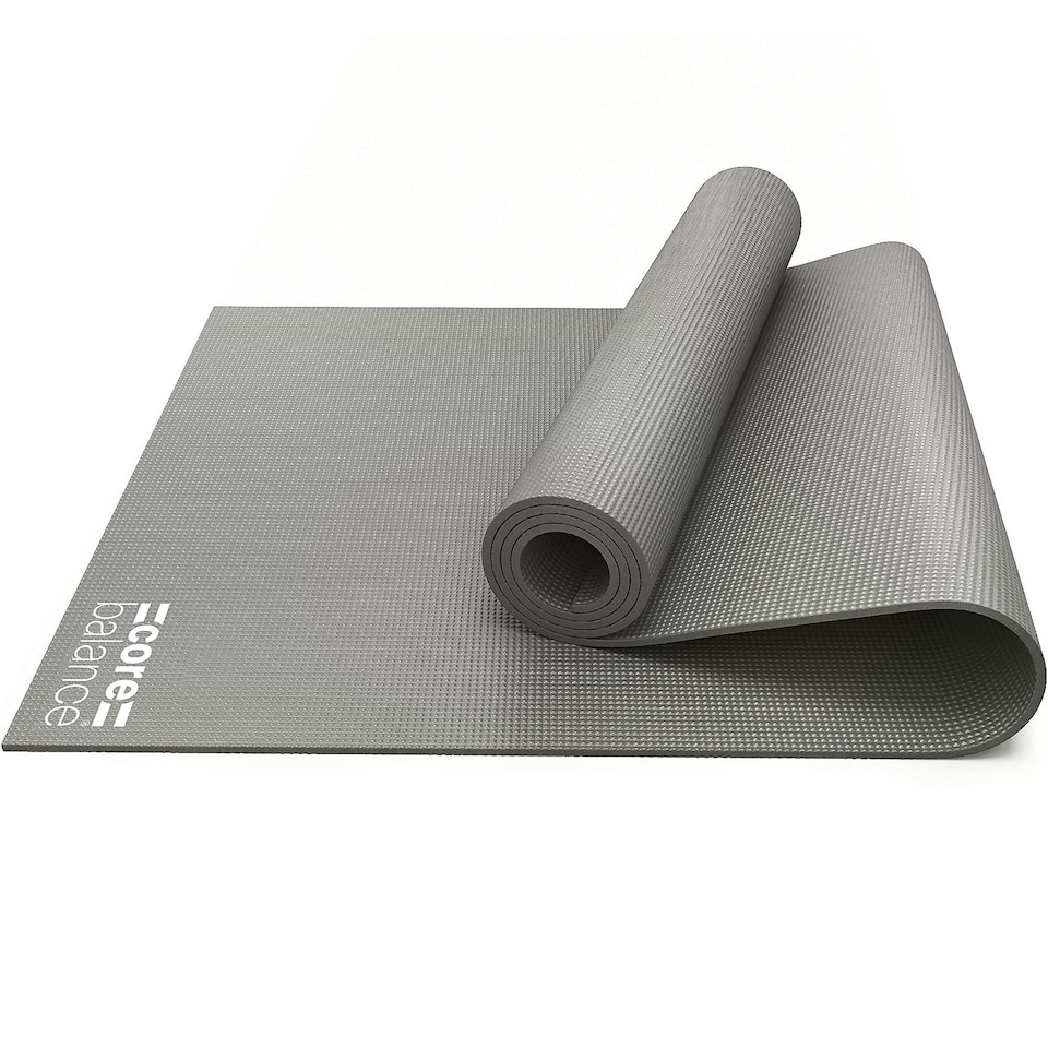 image 1 of Non Slip Yoga Mat (6mm Thick) - Grey