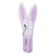 image 3 of JVL Grey Peg Basket with 48 Soft Touch Leaf Clothes Pegs,  Assorted Colours