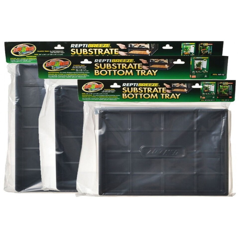 image 1 of ZooMed ReptiBreeze Substrate Bottom Tray Multi
