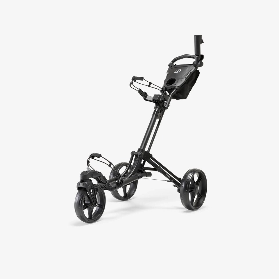 image 1 of Decathlon 3-wheel golf trolley Inesis 900 360° black