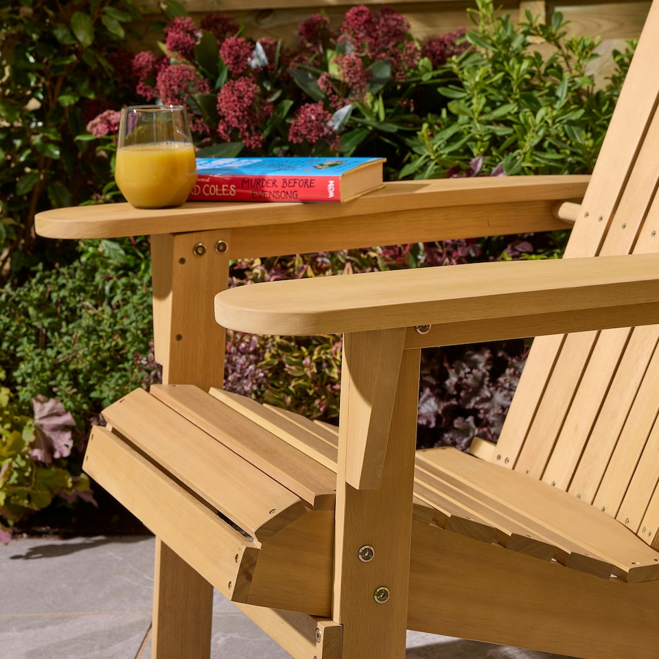 image 1 of Rowlinson Sandown Adirondack Chair N/A | Natural