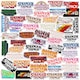 image 1 of Stranger Things Deluxe Logo Stickers (Pack of 50) - Multicoloured - One Size