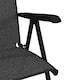 image 8 of Outsunny Set of 2 Outdoor Rattan Folding Chair Set w/ Adjustable Backrest Grey | Grey | Grey