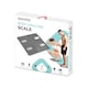 image 1 of Gymcline Body Analysis Scale w/ BMI Report & Daily Calorie Intake Guide, Silver | Grey