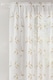 image 2 of Oasis Natural Embroidered Leaf Design Voile Panels - Pair 140 x 122cm (55x48")