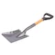 image 1 of Green Blade Square Head Steel Micro Shovel with Wooden Handle