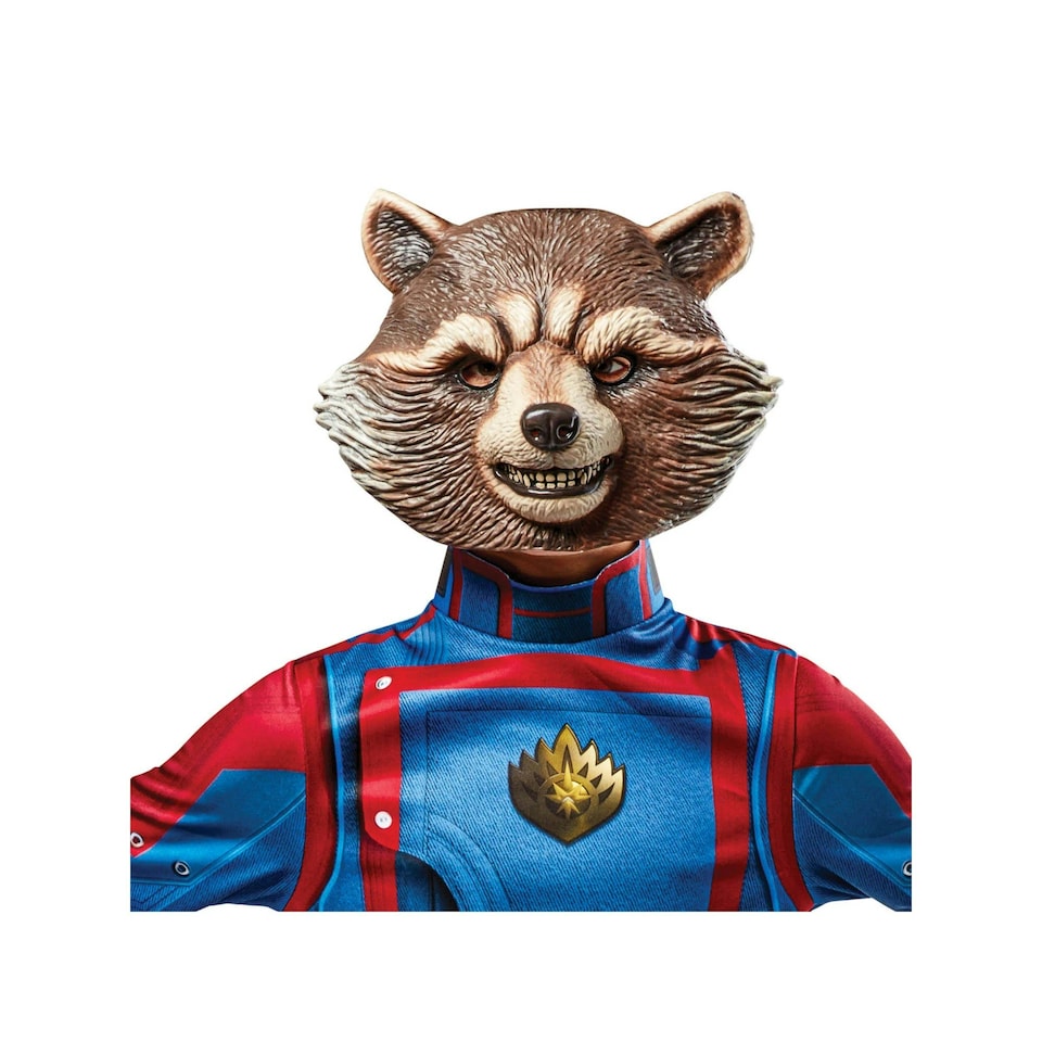image 1 of Guardians Of The Galaxy Boys Deluxe Rocket Raccoon Costume - Blue/Red - S S
