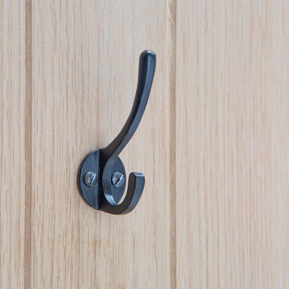 image 1 of Hammer & Tongs Hat & Coat Hook - W25mm x H80mm - Raw