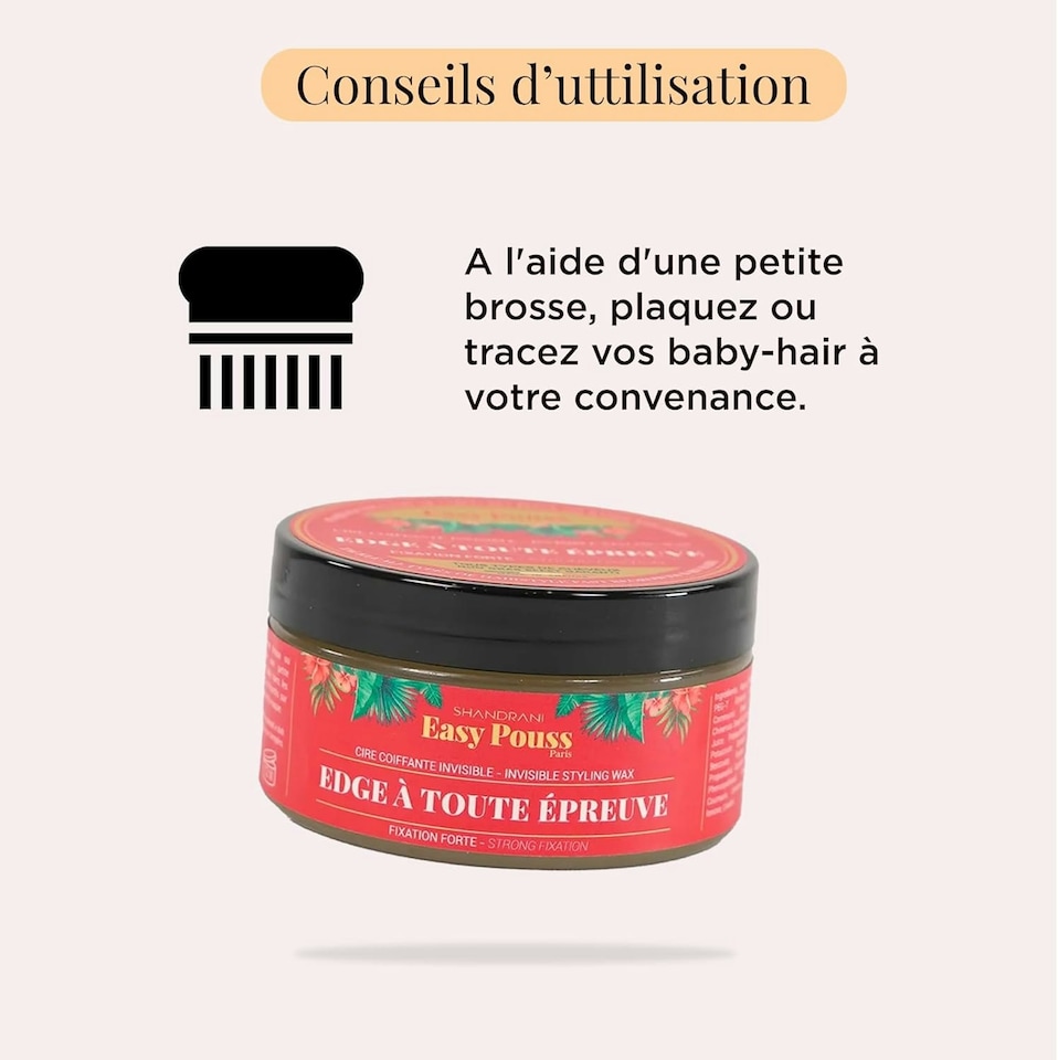 image 1 of Easy Pouss  Invisible Styling Edge Control Wax 100 ml