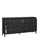 image 5 of Madrid Double Dresser 4+4 Drawers in Matt Black