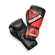 image 1 of Reebok Combat Leather Boxing Gloves - Leather Training Gloves with 5mm Gel & Injection Foam, Double-Loop Wrist Fastening (10oz/12oz) - Red/Black | Black | Red and Black | 10oz